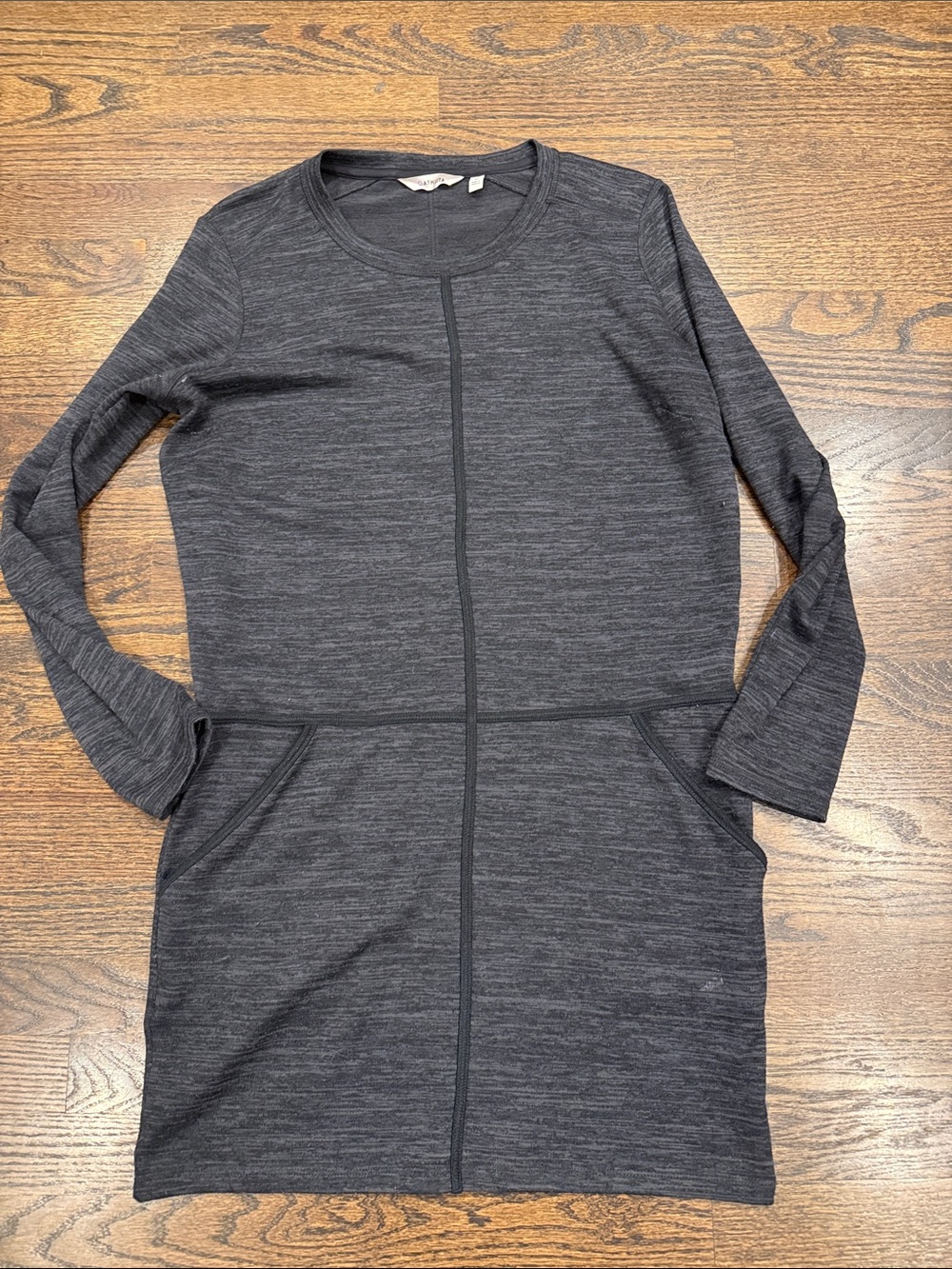 Women’s athleta medium dress Dark Gray Long Sleeve Knit Dress